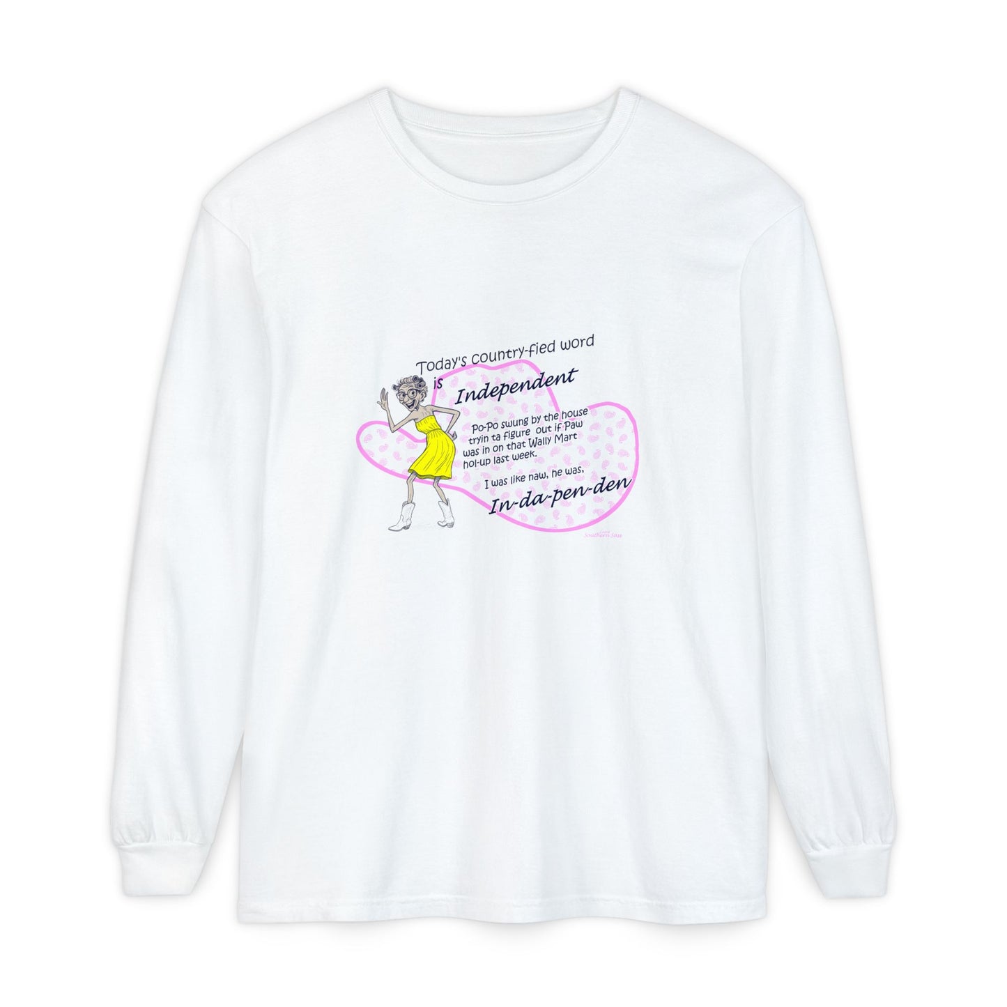 Independent - Unisex Garment-dyed Long Sleeve T-Shirt